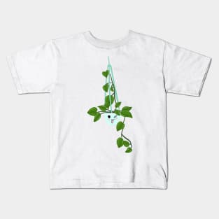 Hanging plant (green( Kids T-Shirt